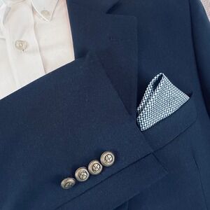 Jos A Bank Traveler's Collection Navy Blue Wool Blazer Size‎ 43R